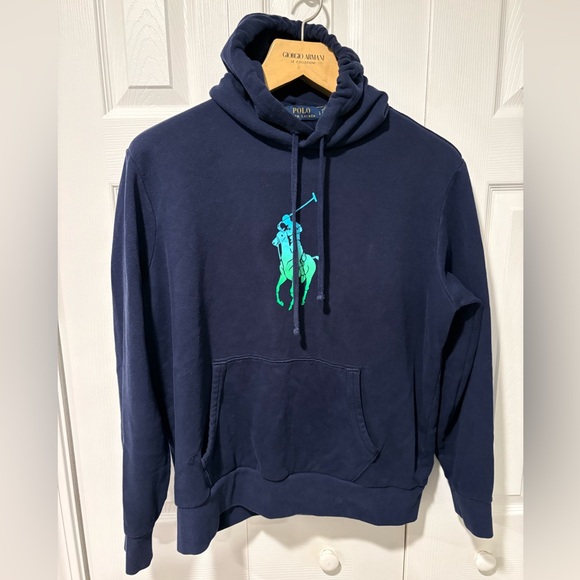 Polo Ralph Lauren Men's Big Pony Ombre Hoodie - Picture 1 of 6